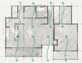 風通しイメージ（S様邸）