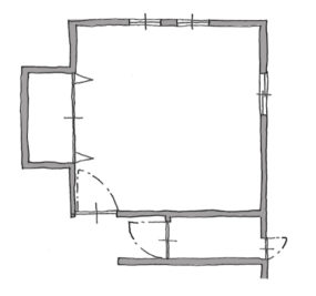 子供部屋間仕切りビフォー図面