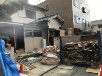 耐震リノベーション工事(名古屋市中川区)解体工事