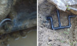 外部給水配管漏水の修理
