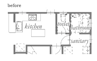キッチン平面図before