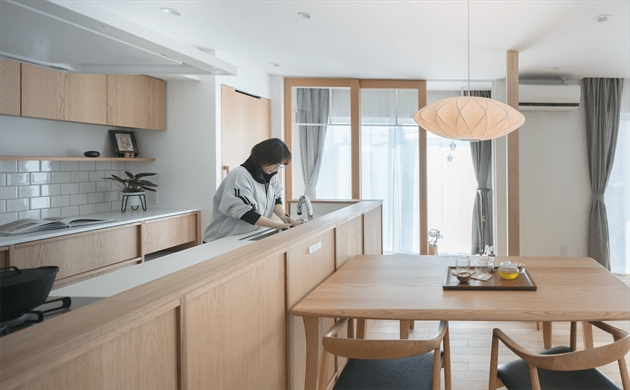 キッチンシンク使用中