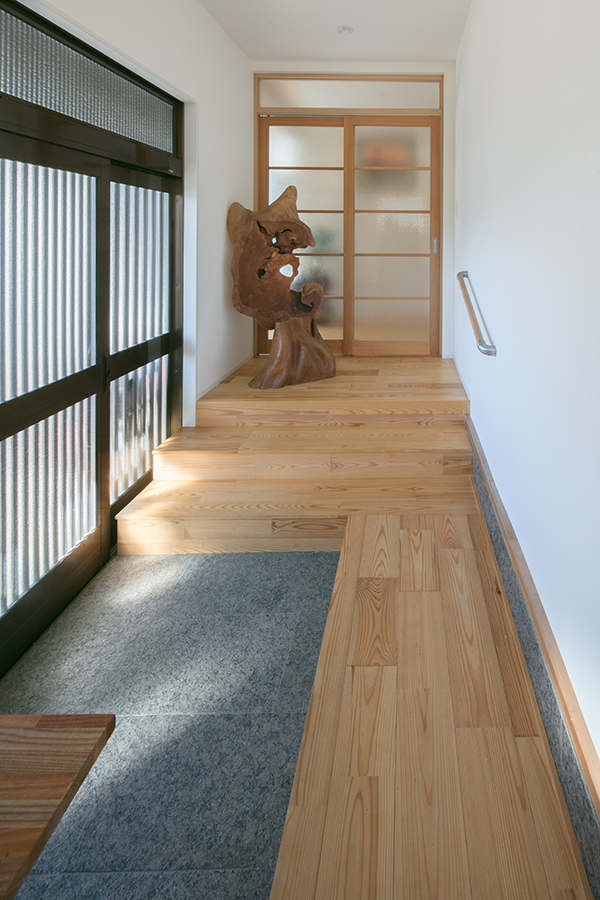 本格的な和風建築の広い玄関