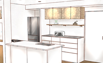 オーダー 背面収納